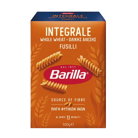 Barilla Whole Wheat Fusilli 500g