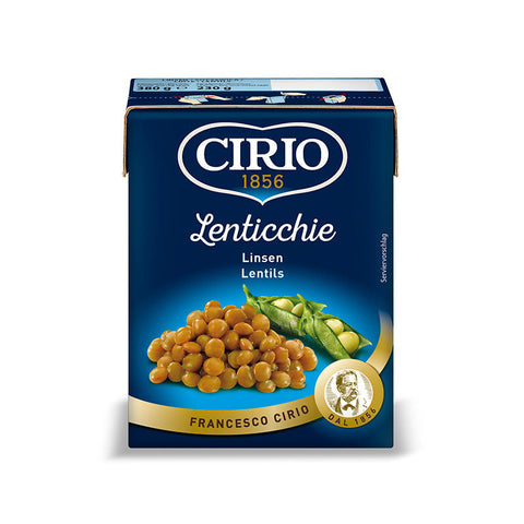 Cirio Lentils in tetra pack 380 g