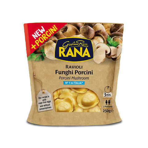 Giovanni Rana Ravioli Porcini Mushroom Fresh Filled Pasta
250g