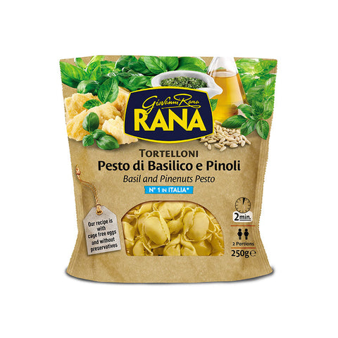 Giovanni Rana Tortelloni Pesto With Basil And Pine Nuts Fresh Filled Pasta
250g