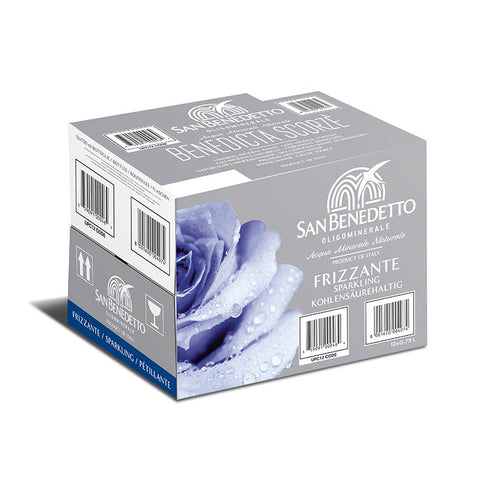 San Benedetto Natural Mineral Water 12 x 750ml - Glass (Carton)