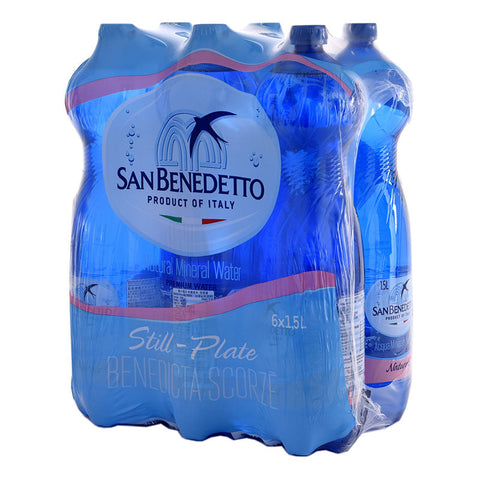 San Benedetto Natural Mineral Water 6 x 1.5Litre (Carton)