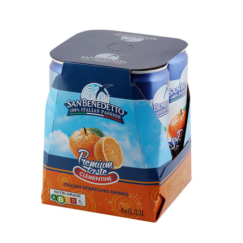 San Benedetto Sparkling Clementine Orange Juice 4 x 330ml